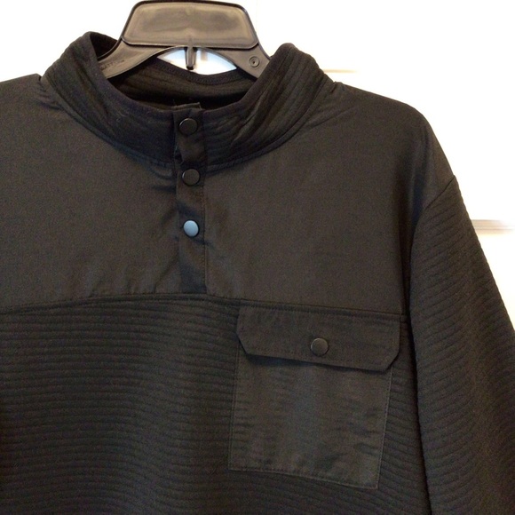 Nomad Craft + Flow Mens Black Long Sleeve Textured Pullover Sweater Size XL - Picture 2 of 6